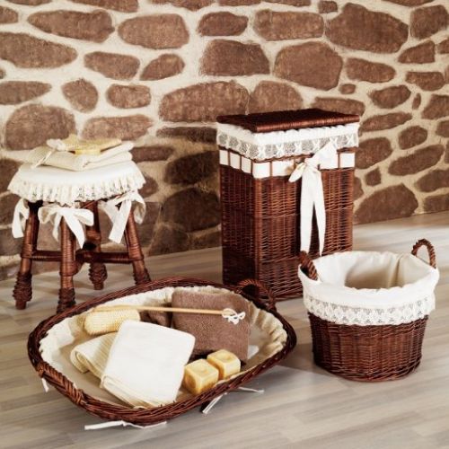 Set de baño en mimbre